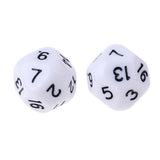 Maxbell 20pcs 16 Sided D16 14mm Acrylic Opaque Dices for Role Playing Game RPG Dice