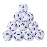 Maxbell 20pcs 16 Sided D16 14mm Acrylic Opaque Dices for Role Playing Game RPG Dice