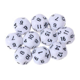 Maxbell 20pcs 16 Sided D16 14mm Acrylic Opaque Dices for Role Playing Game RPG Dice