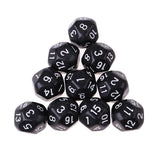 Maxbell 20pcs 16 Sided D16 14mm Acrylic Opaque Dices for Role Playing Game RPG Dice