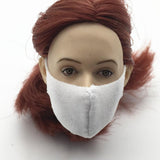Maxbell 1/6 Woman 12'' Action Figure Mouth Face Mask Anti-Dust for CY CG White Black
