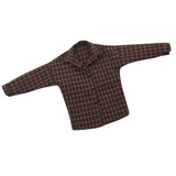 Maxbell 1/6 Scale Male Plaid Shirt Clothing for 12" Action Figure Brown Beige
