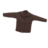Maxbell 1/6 Scale Male Plaid Shirt Clothing for 12" Action Figure Brown Beige