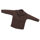 Maxbell 1/6 Scale Male Plaid Shirt Clothing for 12" Action Figure Brown Beige
