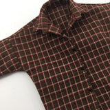 Maxbell 1/6 Scale Male Plaid Shirt Clothing for 12" Action Figure Brown Beige