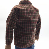 Maxbell 1/6 Scale Male Plaid Shirt Clothing for 12" Action Figure Brown Beige