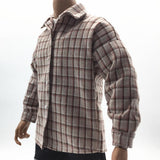 Maxbell 1/6 Scale Male Plaid Shirt Clothes Clothing for 12" Action Figure Gray White - Aladdin Shoppers