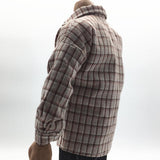 Maxbell 1/6 Scale Male Plaid Shirt Clothing for 12" Action Figure Brown Beige