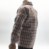 Maxbell 1/6 Scale Male Plaid Shirt Clothes Clothing for 12" Action Figure Gray White - Aladdin Shoppers