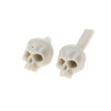 Maxbell 40Pieces Resin Soldier Skull Resin Model Skeleton 5mm Resin Miniature Statue