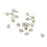 Maxbell 40Pieces Resin Soldier Skull Resin Model Skeleton 5mm Resin Miniature Statue