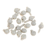 Maxbell 40Pieces Resin Soldier Skull Resin Model Skeleton 5mm Resin Miniature Statue