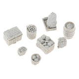 Maxbell 1/35 Military Soldier Food Supplies Basket Cask Models for Sand Table Scene