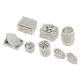 Maxbell 1/35 Military Soldier Food Supplies Basket Cask Models for Sand Table Scene