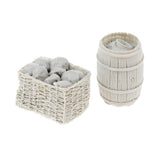 Maxbell 1/35 Military Soldier Food Supplies Basket Cask Models for Sand Table Scene