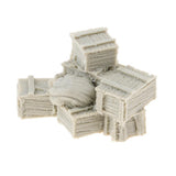 Maxbell 1/35 Resin Figure Resin Boxes and Bags Model Sandbag Walls Combination