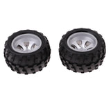 Maxbell 4Pcs Wheel Rim Tire Tyres for WLtoys A979 A979-B A979-A A979-01 RC Truck Car