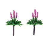 Maxbell 120Pcs Train Railway Scenery Layout Plastic Flower Trees Model Home Decor