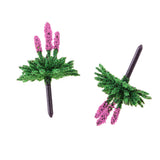 Maxbell 120Pcs Train Railway Scenery Layout Plastic Flower Trees Model Home Decor