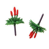 Maxbell 120Pcs Train Railway Scenery Layout Plastic Flower Trees Model Home Decor