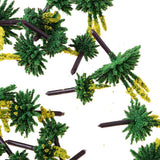 Maxbell 120Pcs Train Railway Scenery Layout Plastic Flower Trees Model Home Decor