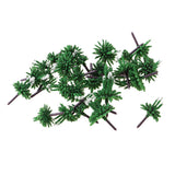 Maxbell 120Pcs Train Railway Scenery Layout Plastic Flower Trees Model Home Decor