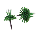 Maxbell 120Pcs Train Railway Scenery Layout Plastic Flower Trees Model Home Decor