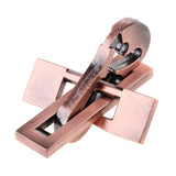 Maxbell Piano&Bicycle Lock Wire Puzzle Brain Teaser Mind Game Toy Metal IQ Test Gift