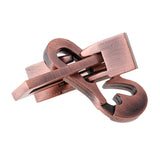 Maxbell Piano&Bicycle Lock Wire Puzzle Brain Teaser Mind Game Toy Metal IQ Test Gift