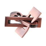 Maxbell Piano&Bicycle Lock Wire Puzzle Brain Teaser Mind Game Toy Metal IQ Test Gift