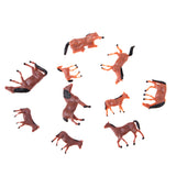 Maxbell 20 Pieces 1/87 HO Scale Painted Farm Animals Model Horse Train Layout Farm