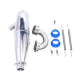 Maxbell 14T Gear Flywheel Assembly Bearing Clutch+Exhaust Pipe Tubing for 1/8 RC Car