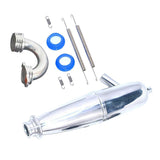 Maxbell 14T Gear Flywheel Assembly Bearing Clutch+Exhaust Pipe Tubing for 1/8 RC Car