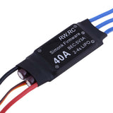 Maxbell 2 Pieces 40A 2-4S RC Brushless ESC Speed Controller for RC FPV Racing Drone