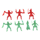 Maxbell 50PCS Simulation Painted Pirate and Beauty Figure Miniatures Model Layout