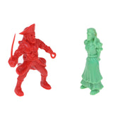 Maxbell 50PCS Simulation Painted Pirate and Beauty Figure Miniatures Model Layout