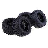 Maxbell 103mm Rubber Tires Tyres 1.9" Wheels for 1/10 RC Crawler Monster Truck Car B - Aladdin Shoppers