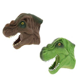Maxbell 2pcs Simulation Tyrannosaurus Head Hand Puppet Dinosaur Figure Toy Kids Toy