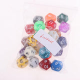 Maxbell 25Pcs Acrylic Dice D12 Sided Number Dice for D&D RPG MTG Board Game Toy DIY - Aladdin Shoppers