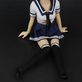 Maxbell 1/6 Female Sailor Uniform Outfits + High Heel Shoes for 12" Action Figures