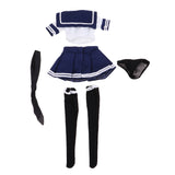 Maxbell 1/6 Female Sailor Uniform Outfits + High Heel Shoes for 12" Action Figures