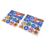 Maxbell Kids DIY Accessory Traffic Scene Building Adhesive Sticker Toy Road Sign - Aladdin Shoppers