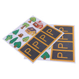 Maxbell Kids DIY Accessory Traffic Scene Building Adhesive Sticker Toy Tree House - Aladdin Shoppers