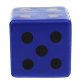 Maxbell Sponge Dice Foam Dot Dice Playing Dice for Math Teaching Vent Toy Blue - Aladdin Shoppers