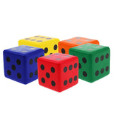 Maxbell Sponge Dice Foam Dot Dice Playing Dice for Math Teaching Vent Toy Blue - Aladdin Shoppers