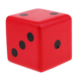 Maxbell Sponge Dice Foam Dot Dice Playing Dice for Math Teaching Vent Toy Red - Aladdin Shoppers