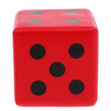 Maxbell Sponge Dice Foam Dot Dice Playing Dice for Math Teaching Vent Toy Red - Aladdin Shoppers