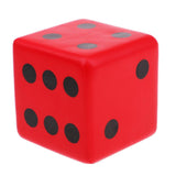 Maxbell Sponge Dice Foam Dot Dice Playing Dice for Math Teaching Vent Toy Red - Aladdin Shoppers