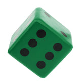 Maxbell Sponge Dice Foam Dot Dice Playing Dice for Math Teaching Vent Toy Green - Aladdin Shoppers