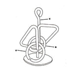 Maxbell Puzzle Ring Chinese Brain Teaser Puzzles Games Kid Adult Educational Toy A